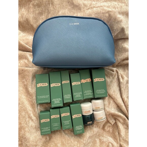 La Mer Other - La Mer skincare set of 14 plus bag